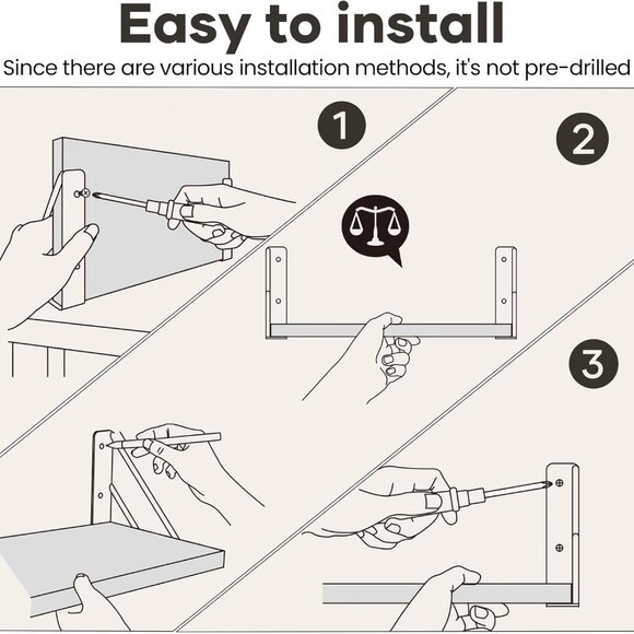 Wall Shelves for Bedroom Decor, Floating Wall Shelves for Living Room Kitchen St - Picture 8 of 9